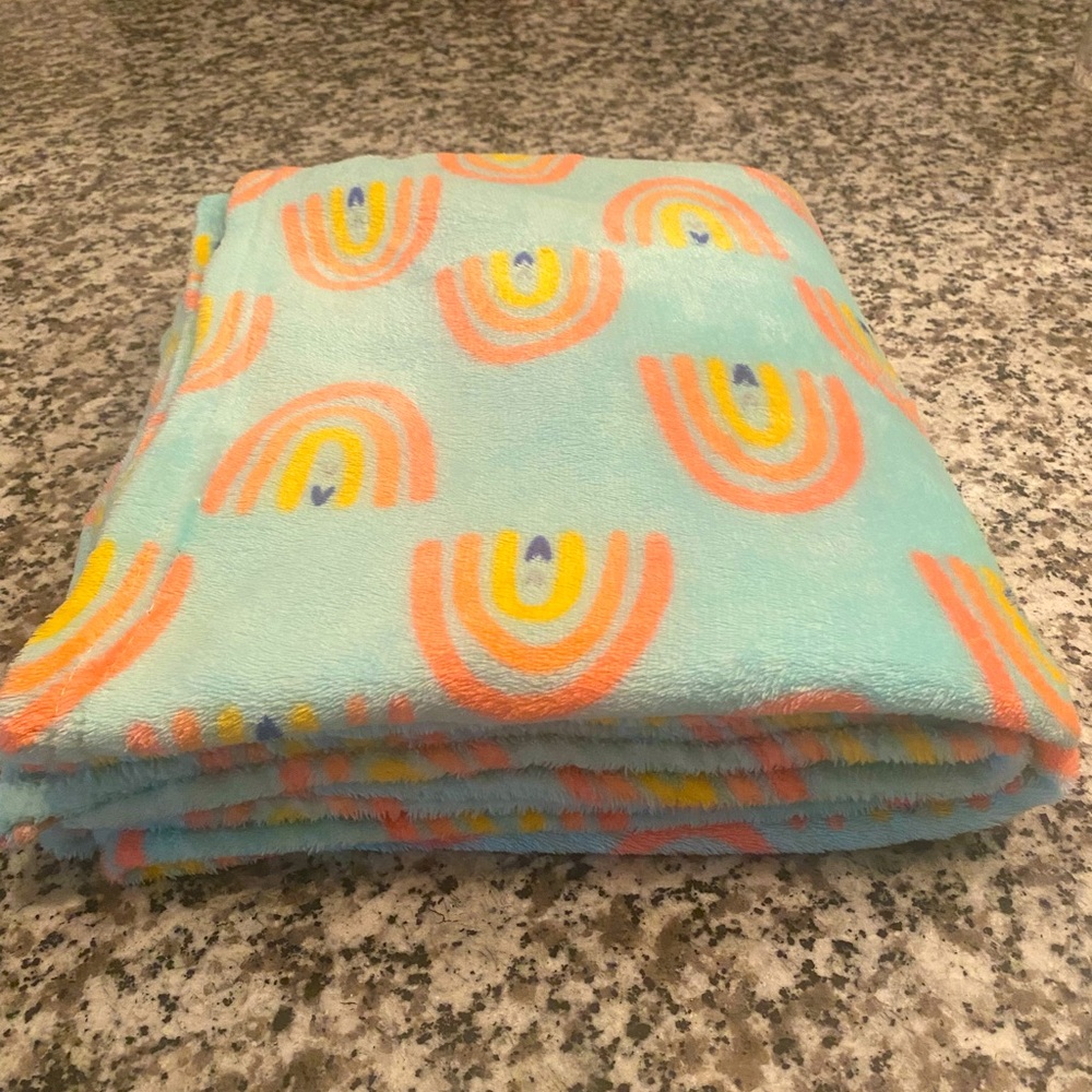 Rainbow Plush Blanket